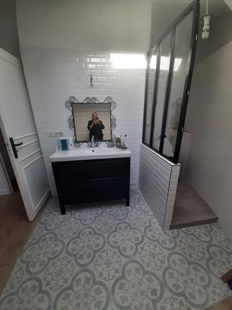 salle de bain après
