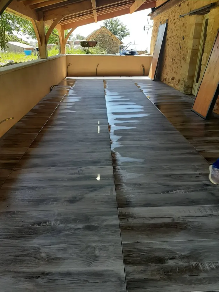 Création d'une terrasse sur plot (4)